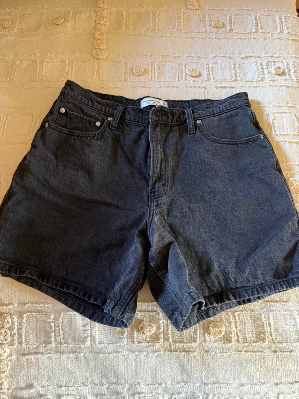 Abercrombie & Fitch Black Denim Women's Shorts